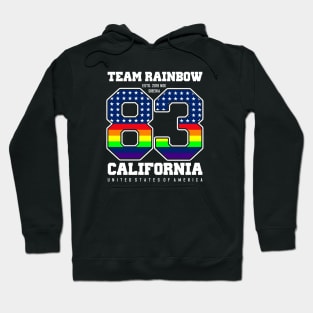 LGBT Team Rainbow 83 California Hoodie